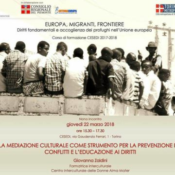 Torino: IX° incontro della formazione “Europa, migranti, frontiere” 