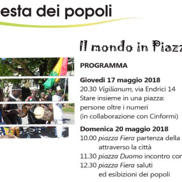 Trento, 17, 20/05. 19° Festa dei Popoli 