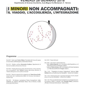 Verona: I minori non accompagnati: il viaggio, l’accoglienza, l’integrazione 