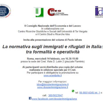 Roma. La normativa sugli immigrati e rifugiati in Italia: tra formalità e operatività 