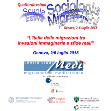 Scuola Estiva di Sociologia delle Migrazioni. Genova dal 2 al 6 luglio 